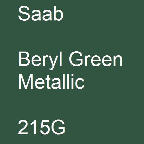 Saab, Beryl Green Metallic, 215G.